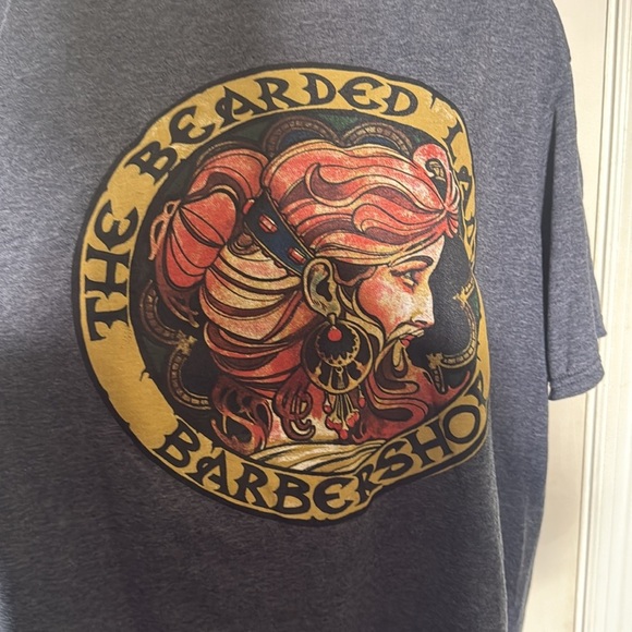 The Bearded Lady Heather Grey T-Shirt Hipster Cool Unisex Size Large - Picture 3 of 6